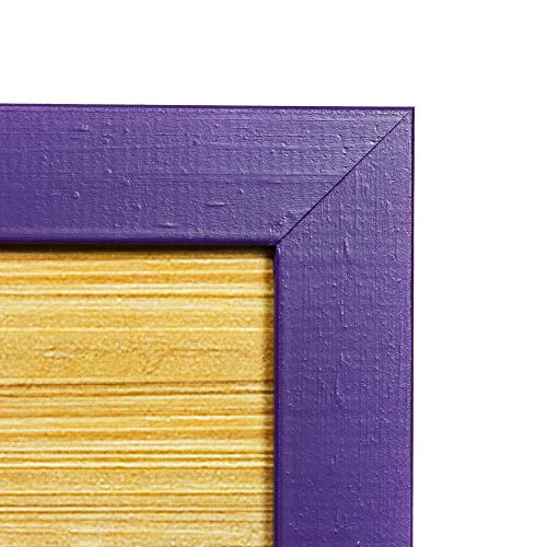image for Wood Side Rustic Wooden Picture Frame 8x10 - Purple - Set of 2, Natura