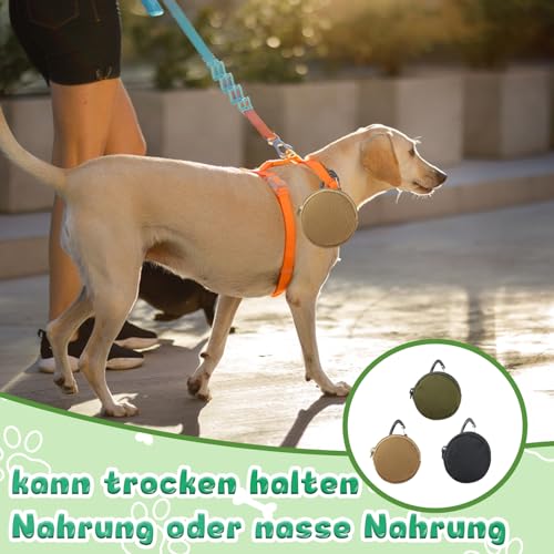 3er Set Leckerlitasche für Hunde – wasserdichte Hundeleckerli Tasche mit Karabiner, Futterbeutel Hundetraining, Kleine Leckerlibeutel für Hunde, Futtertasche Hund zum Training und Erziehung