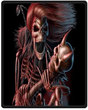 Daniellestore Soft Bed Sheet Plush Throw Blanket Bedding Sleep Cartoon Skeleton 40x50 Inch