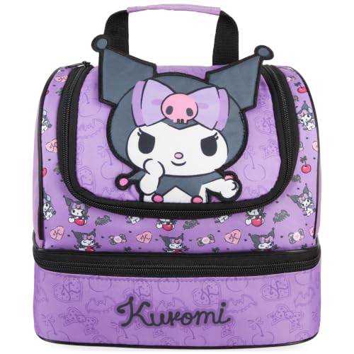 Get Trend Sanrio Kuromi Girls 3D Insulated Lunch Bag for School Picnic