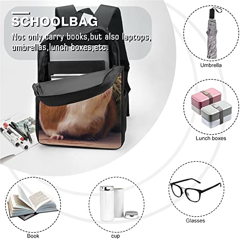 Guinea Pigs Flowers Backpack for Child Girls Kids Book School Bags4