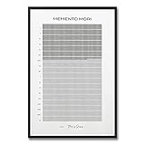 Memento Mori Calendar Poster Life Calendar Poster, Weeks of My Life Motivational Poster, Life...