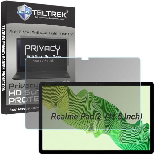 Image of Privacy Matte Anti Peep Screen Guard Compatible With Realme Pad 2 / Realme Pad2 Tab (11.5 inch Inch Tablet) Anti Spy Screenguard Not a Tempered Glass Screen Protector
