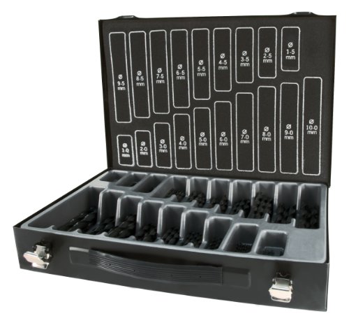 RUKO A205200 - Maletín-almacén brocas DIN 338 tipo N HSS laminadas (170 piezas)