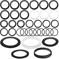 27 Stk Dichtung Waschbecken Ablauf Set, Hydraulische Gummidichtung, Dichtring Siebkorb, Waschbecken Abflussdichtungring, Silikon Dichtungsringe, für Entleerungsventile, Badewannen (5 Stile)