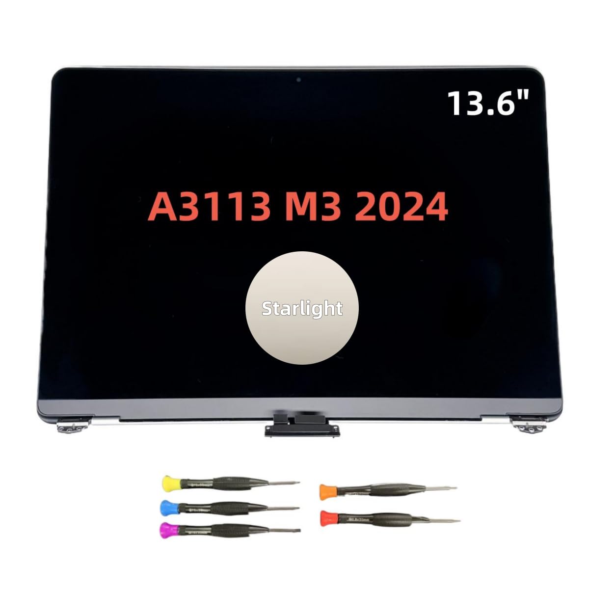 New LCD for MacBook Air Retina 2024 M3 A3113 EMC 8611 MRXP3 MRXR3