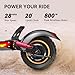 AONIU M4 Electric Scooter for Adults with seat 25-30 mph Fast Speed Heavy Duty 300 lbs 31 Miles Long Range Foldable e Scooter 10 inch Off Road Tires Mobility Folding e Scooters for Girls Men Teens.