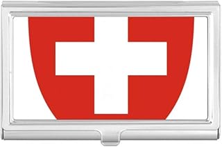 Switzerland Europe National Emblem Business Card Holder Case Pocket Box Wallet