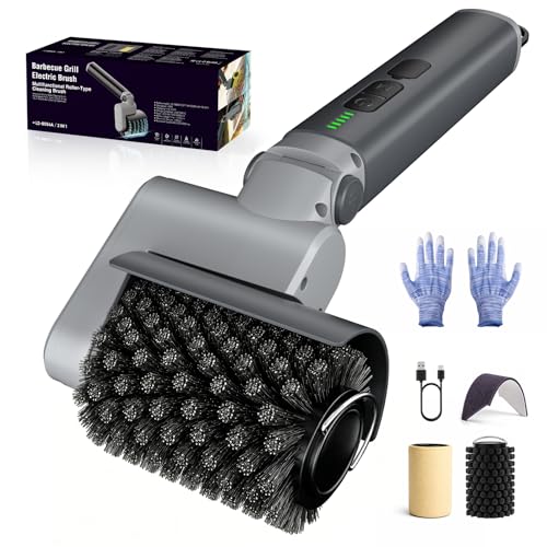Lihsykds Electric Grill Brush, Cordless BBQ Cleaner