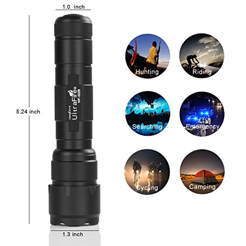 Ultrafire Wf-502B Led Mini Flashlight,Ultra Bright 1000 Lumens Tactical Flashlights Xp-E V6 Led 5-Modes,With Ufb22 And Charger Small Handheld Flashlight #TOP3