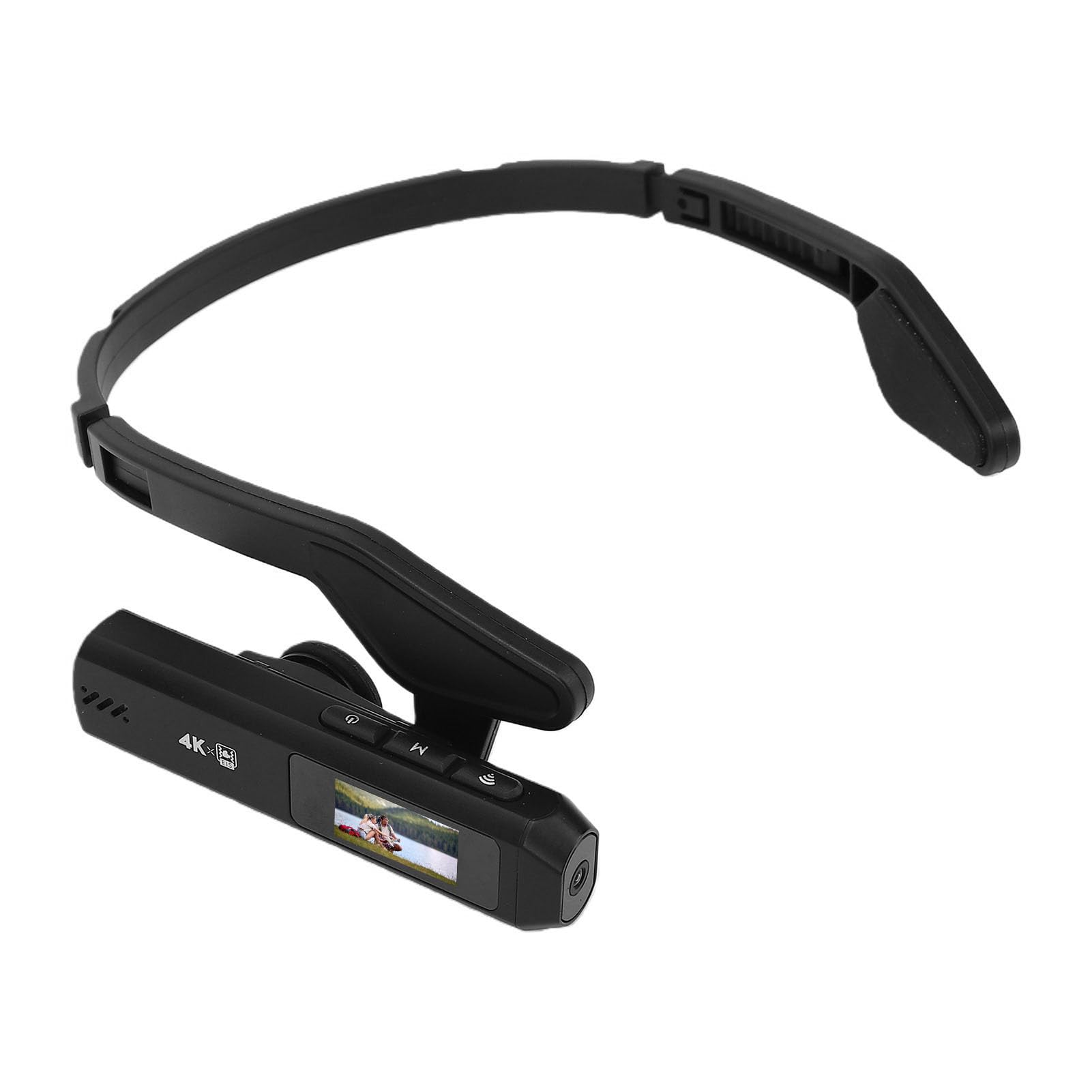XUMIUZIY Videocamera Montata Sulla Testa, Videocamera 4K Grandangolo | Schermo da 0,96", Controllo APP WiFi, EIS 6.0, Video HD 60FPS Hands-free