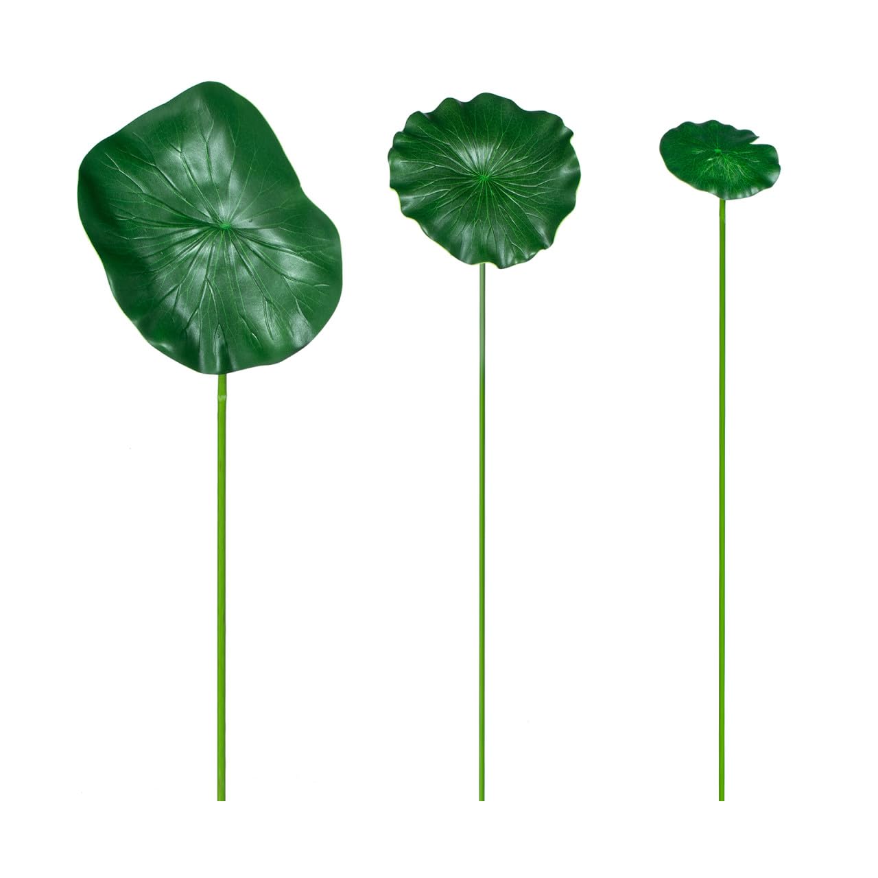 Decorazione e Decorazioni con Altre Piante Acquatiche Galleggiante a Forma di Foglia di Loto Realistica in Eva Verde Set per Ambienti Pubblici per Laghetti e Piscine
