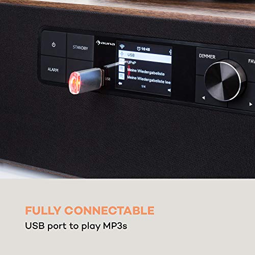 auna Connect Vinyl Cube Platine Smart Radio: Internet/Dab+/FM, Fonction Bluetooth, Port USB, App-Control, Vinyle… - Les Beatles, Paul McCartney, John Lennon, RIngo Starr, George Harrison auna Connect Vinyl Cube Platine Smart Radio: Internet/Dab+/FM, Fonction Bluetooth, Port USB, App-Control, Vinyle… – Image 8