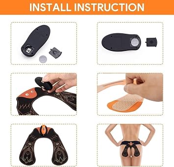 FOPIE HIPS Trainer, ABS Stimulator Electronic Muscle Toner, Smart Wearable Butt Lifting Machine, Body Beauty Workout Equipment for Men Women