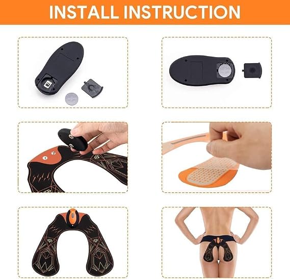 FOPIE HIPS Trainer, ABS Stimulator Electronic Muscle Toner, Smart Wearable Butt Lifting Machine, Body Beauty Workout Equipment for Men Women
