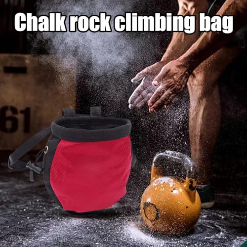 Bolsa de tiza para escalada con cordón y cinturón ajustable 3