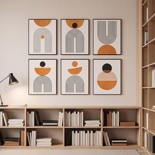 Image of QUTREY 16x20 Poster Frames 6 Packs, Black 16x20 Frames for Wall Mounting, Display 16 x 20 Posters, Photos & Art Prints Vertically or Horizontally