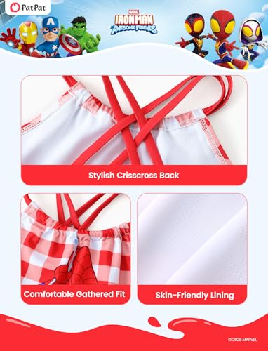 Image of Disney Stitch Marvel Frozen Elsa Girls Swimsuits UPF 50+ One Piece Bathing Suits Sport Summer Swimwear for Kids Size 3-13Y