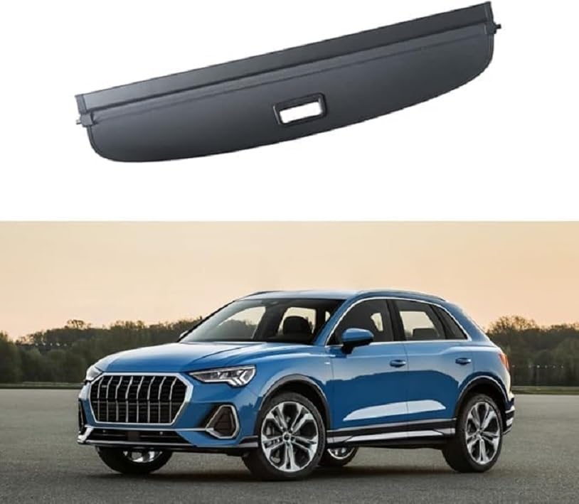 Cortina maletero coche para Audi Q3 2019-2024, estante cubierta de carga ZADIKO