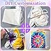 xozeooeu 12 Pack White Cotton Bags for Tie Dye, 3-Style DIY Craft Kit with Drawstring Backpacks, Tote & Makeup Pouches
