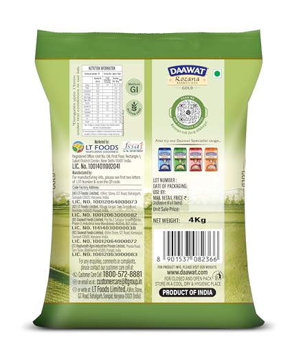 Image of Daawat Rozana Gold Rice 4Kg