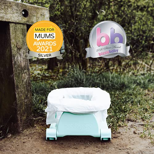 Pottiagogo P-P-002 potjes, draagbaar, opvouwbaar, innovatief materiaal, antibacterieel, groen, 390 g - Afbeelding 6