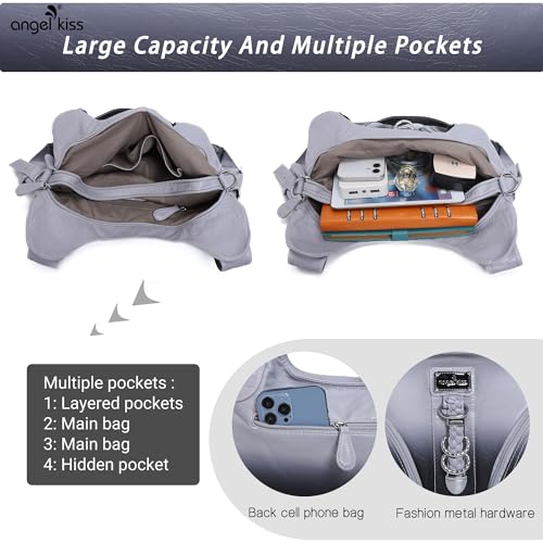 Hobo-Geldbeutel und Handtaschen für Damen, Satchel-Handtasche, große Damenhandtasche für den täglichen Gebrauch, Schultertasche, Large