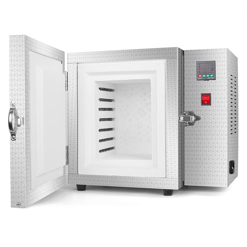 Digital Electric Kiln with Temperature Control 7-Shelf Ceramic Furnace White