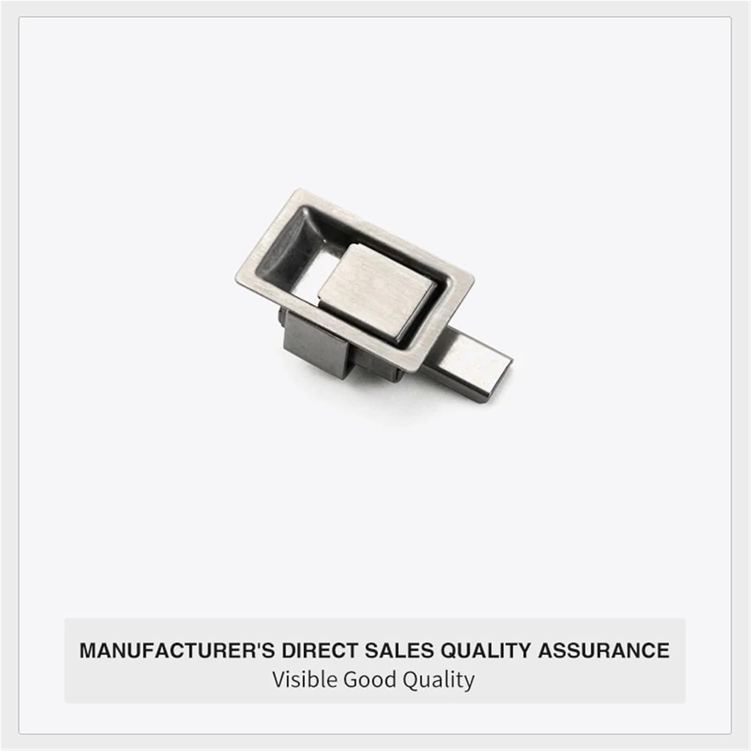 Lock Stainless Steel Panel Lock Latch Flat Small Pull Type Toolbox Equipment Lock Industrial Cabinet Lock 1Pcs