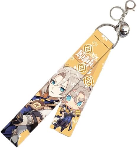 Genshin Impact - Llavero Genshin Impact con cinta de mochila - Dije de mochila Genshin