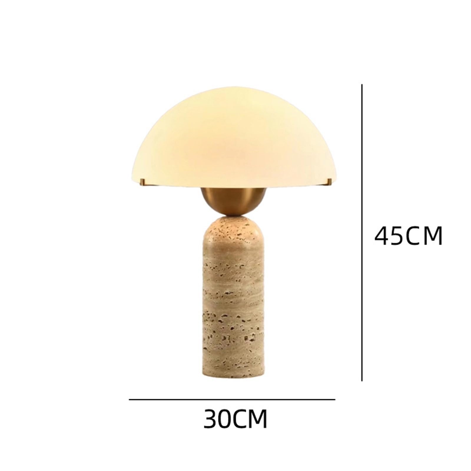 Lamps Tischlampe, Stein, Glas, Wohnzimmer, Bass, Büro, Nachttisch, Schlafzimmer, Dekoration Desk Lamp(Gelb)