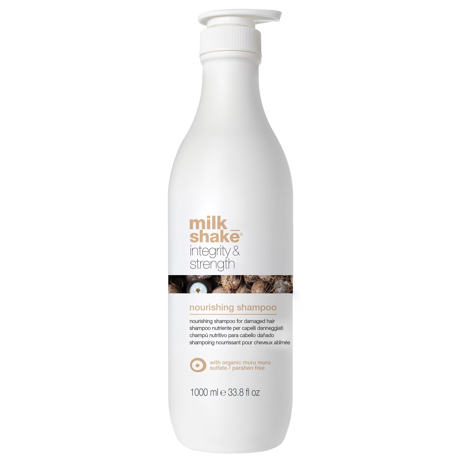 milk shake Integrity Strength Nourishing Shampoo Creamy Formula with Organic Murumuru Butter Amaranth Seed Extract for Brittle Damaged