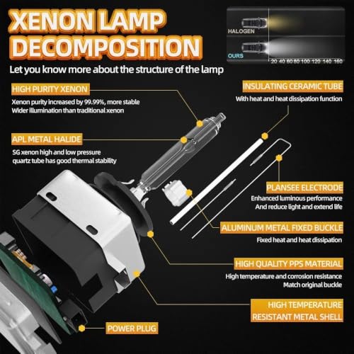 Bombilla para coche Volvo S60 2011-2018 xenón 35W 4