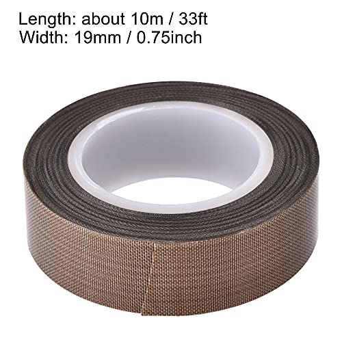 Ruban adhésif PTFE marron 19mm x 10m résistant à la chaleur - 2