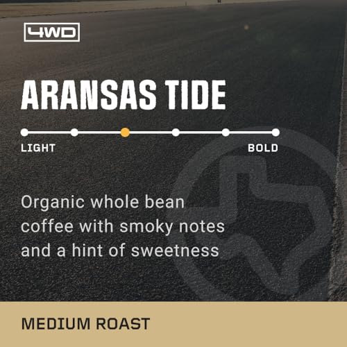 4WD Coffee Aransas Tide Café Orgánico Grano Entero 12 oz miniatura 4