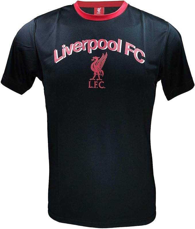 Icon Sports Compatible with Liverpool Soccer Youth Jersey - Home Black - Youth Size - Large