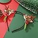 Iceleomen Christmas Headband Small Christmas Reindeer Antlers Hairpins Beauty Deer Headband Hair Accessory Headdress ZJ14862