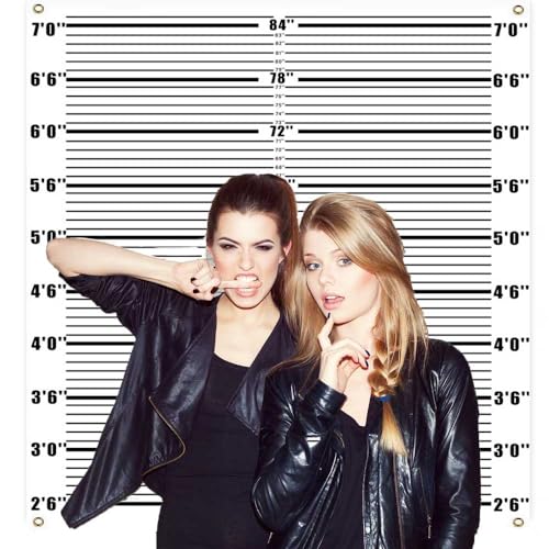 Fondo Mugshot 130x150cm para Fotos Fiesta Temática miniatura 3