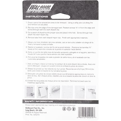 Image of WAL-Board Tools Drywall Repair Clips, Wall Repair Tool, Assembled in USA