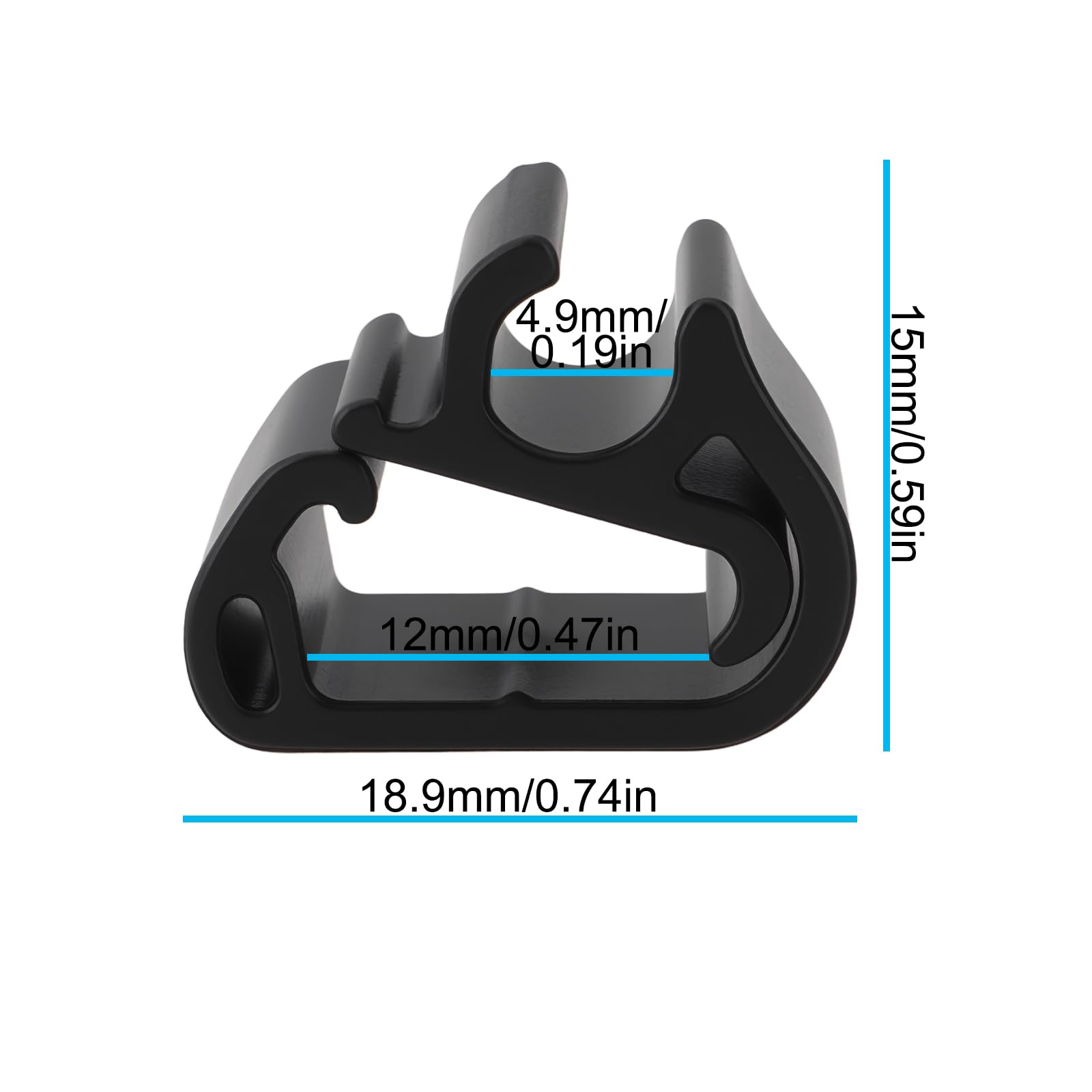 Sintrix Fab 6x Wiper Arm Hose Clips. Compatible With Peugeot 3008, 5008, 408, Citroën C5, C5 Aircross, DS7, Versailles C5X. Durable Screen Washer Hose Fasteners. Car Wiper Blade Maintenance & Repair
