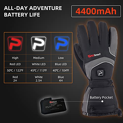 PROSmart Heated Gloves Rechargeable Electric Heating Glove - Thermal Warming Gloves with 4400mAh Battery for Men Women… - Image 4