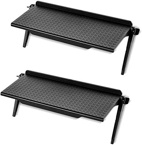 NILKANTH® - 2Pcs 2020 Upgraded TV Screen Top Shelf Monitor Mount Organizer for Computer Monitor/Flat Screen TV (Black)