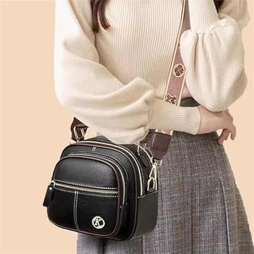 Bousalutend Crossbody Bag, Bousalutend Leather Crossbody Bag with Adjustable Strap, Classic Multi Compart sling bag3