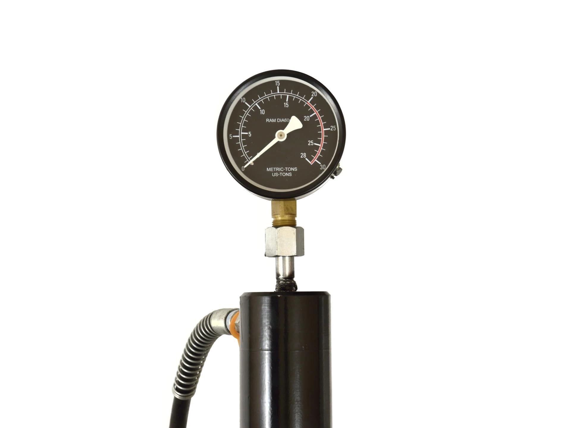 Geko G02087 - Prensa hidráulica con manómetro, 20 toneladas, color negro