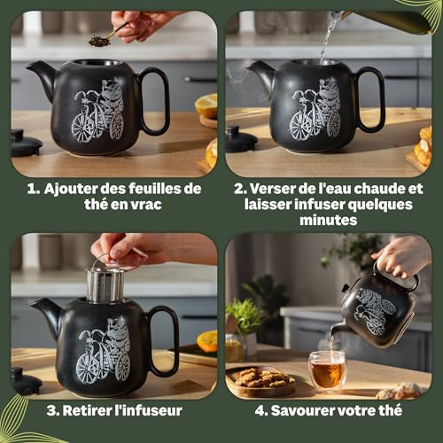 Théière avec réchaud YC GATOLO : finis les thés refroidis et les gouttes