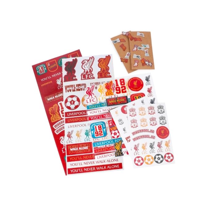 Liverpool FC Jumbo Sticker Set, Mixed Paper with Hologram and Bubble Paper, 330mm x 145mm, Football Theme