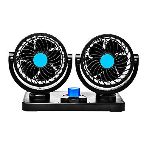 Zep+ Fan 12V 360 Degree Rotatable Dual Head 2 Speed Quiet Strong Dashboard Auto Cooling Air Fan for All Auto Vehicles (B09PRNQ43H) Amazon Price History, Amazon Price Tracker