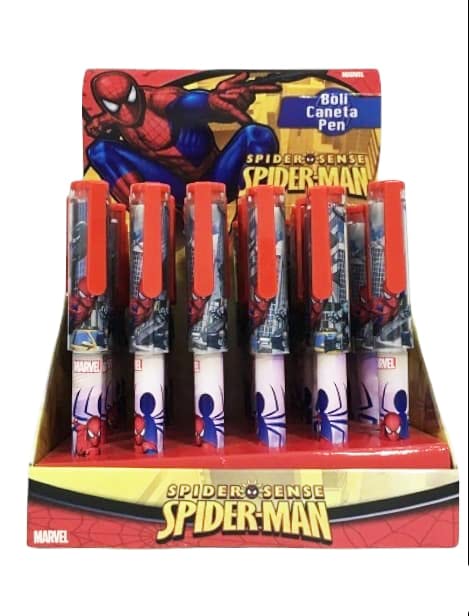 Marvel, bolígrafo Spiderman, hombre araña, ideal para la escuela y como regalo para fin de fiesta de niño