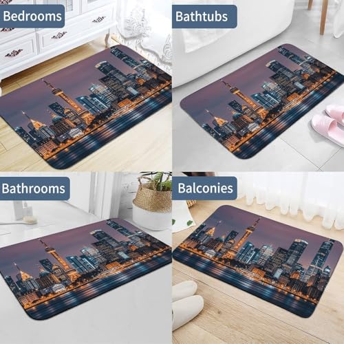 Tapis de bain de sol en diatomée absorbant l'humidité avec dos antidérapant