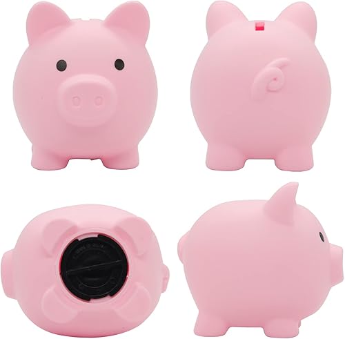 Miniatura 4 de Alcancía personalizada, nombre personalizado para niñas y niños, banco de dinero de plástico irrompible, alcancías de tres tamaños, regalos para